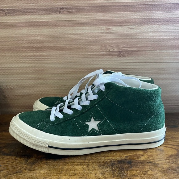 Forest Green Converse High tops UNISEX size 8.5 - Picture 5 of 8